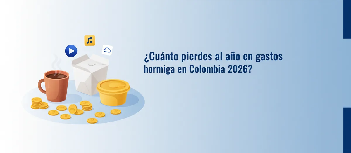 ¿Cuánto pierdes al año en gastos hormiga en Colombia 2026?